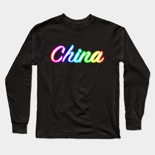 China Long Sleeve T-Shirt by lenn